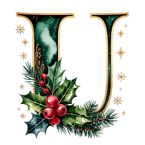 Personalisierter DTF Bügelbild Buchstabe für Weihnachtsservietten in 12cm – exklusiv und nur für kurze Zeit