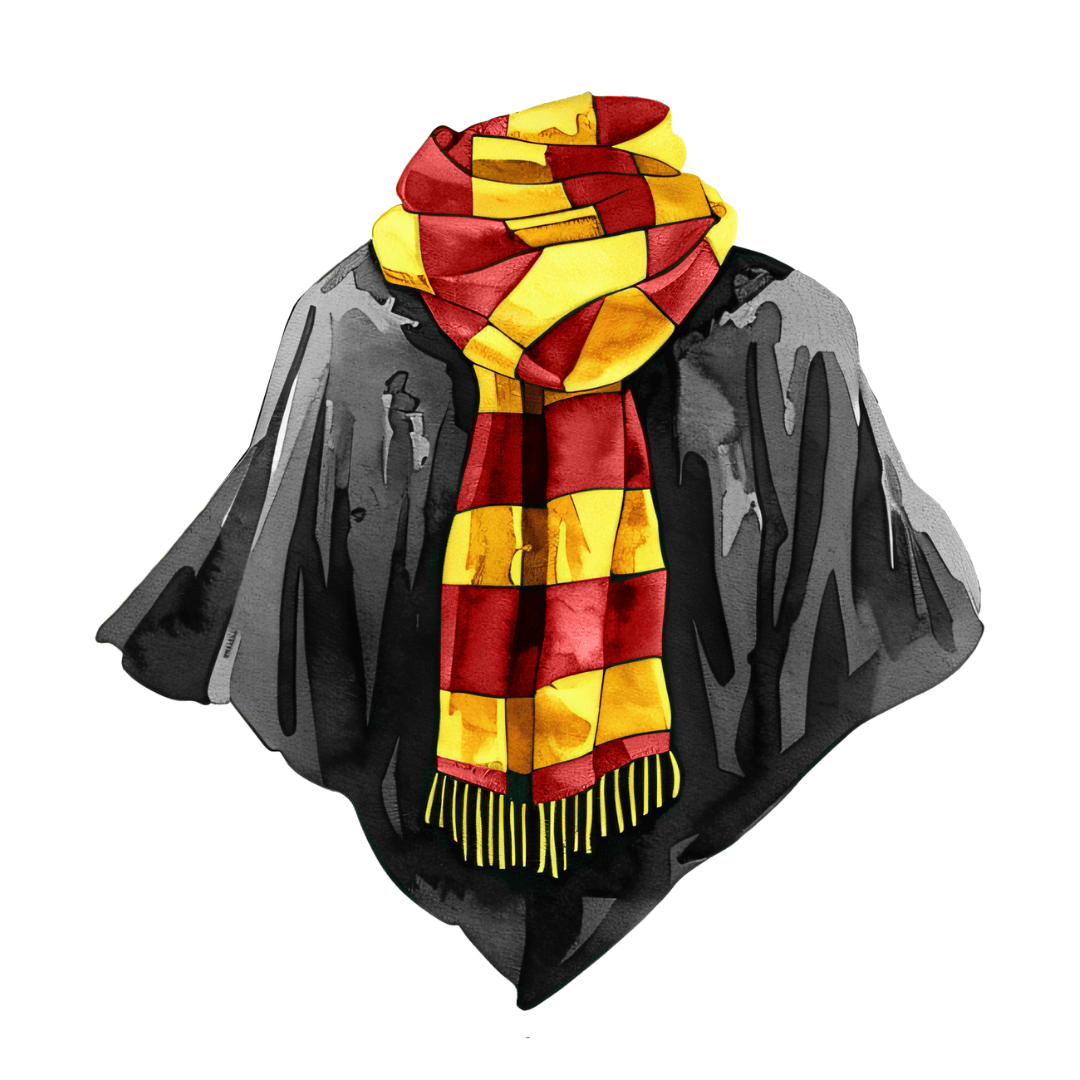 Bügelbild - Zauberumhang - ca. 12,3x12cm