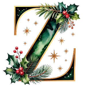 Personalisierter DTF Bügelbild Buchstabe für Weihnachtsservietten in 12cm – exklusiv und nur für kurze Zeit