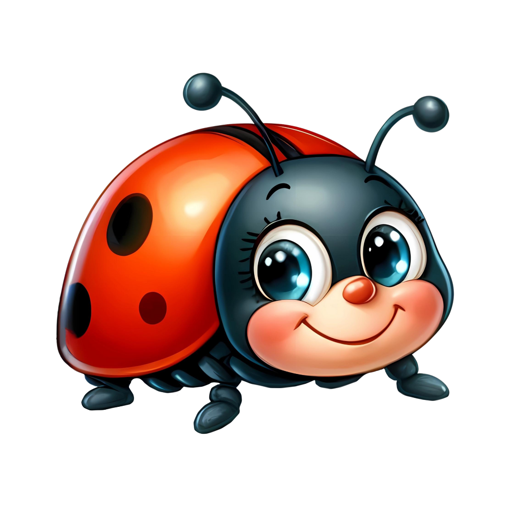 Bügelbild - Plott - kleiner Marienkäfer - 7,6cm x 6,7cm