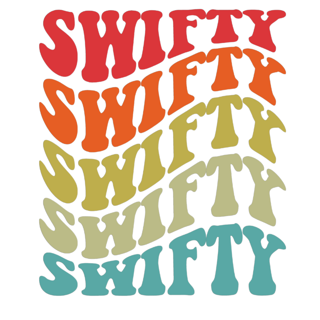 Bügelbild - Plott - Swifty bunt - 12cm x 14cm