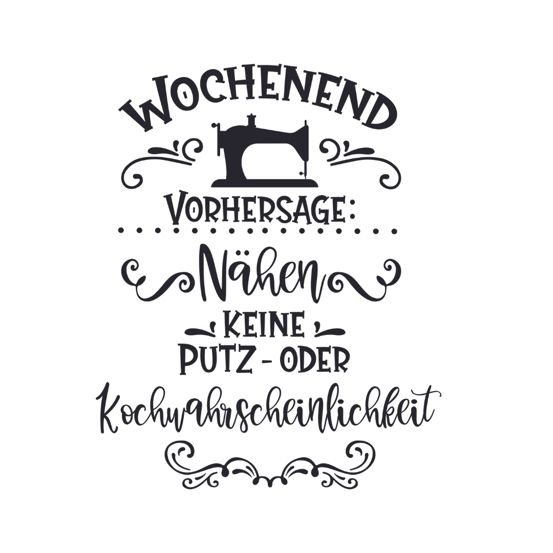 Bügelbild - Wochenendvorhersage - ca. 9,7x12cm