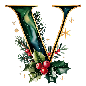 Personalisierter DTF Bügelbild Buchstabe für Weihnachtsservietten in 12cm – exklusiv und nur für kurze Zeit